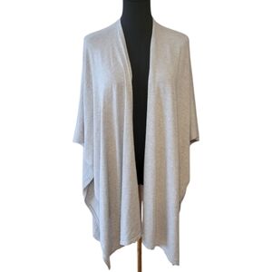 WHBM Gray Knit Wrap Shawl OSFA